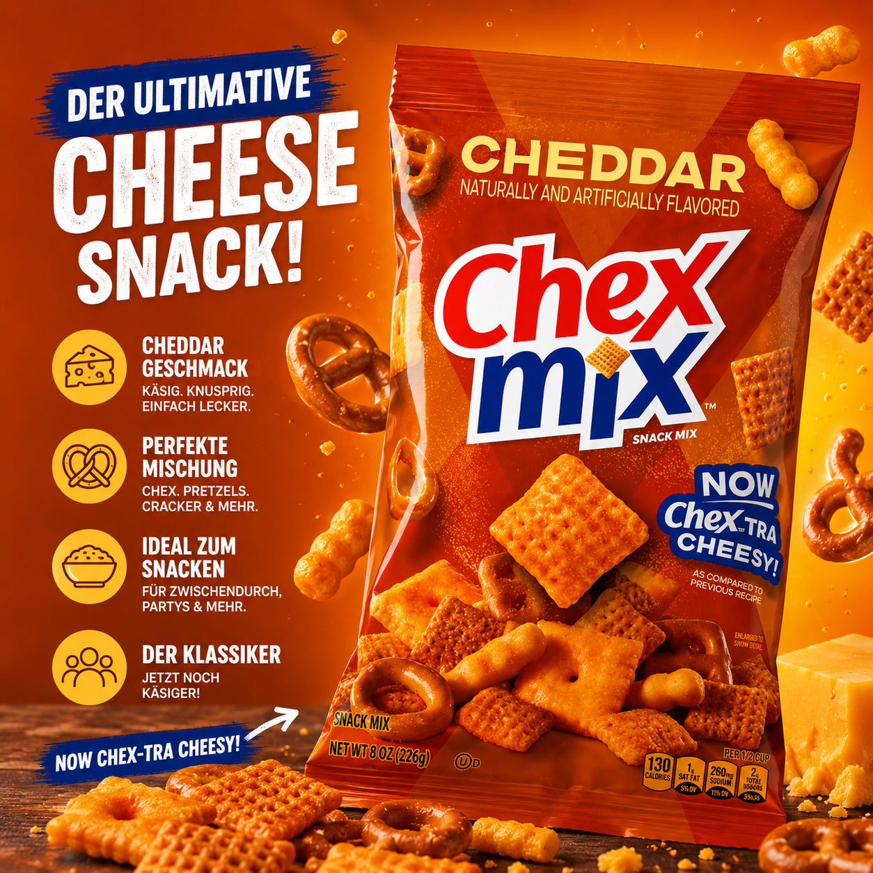 Chex Mix - Snack Mix "Cheddar" (226g)