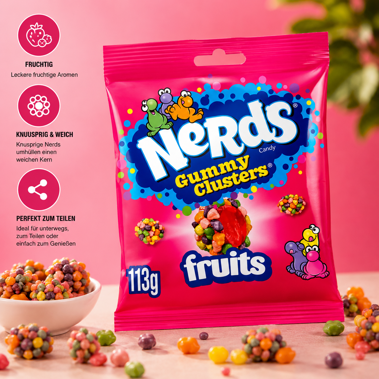 Nerds - Gummy Clusters "fruits" (113 g)