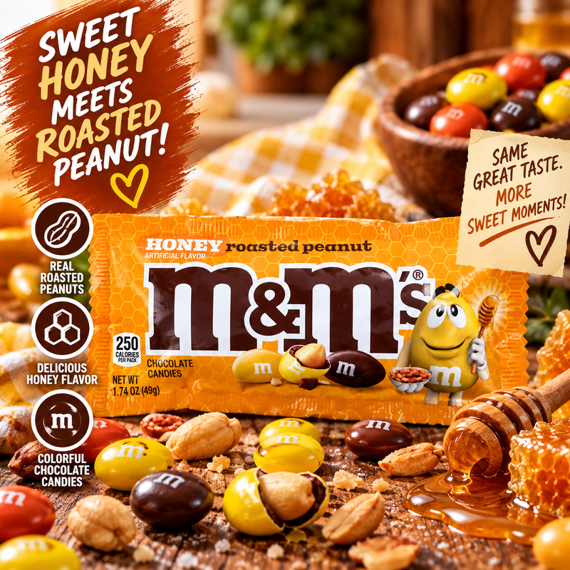 m&m's - Chocolate Candies "Honey roasted peanut" (49 g)