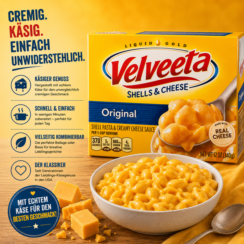 Kraft - Velveeta Shells & Cheese "Original" (340 g)