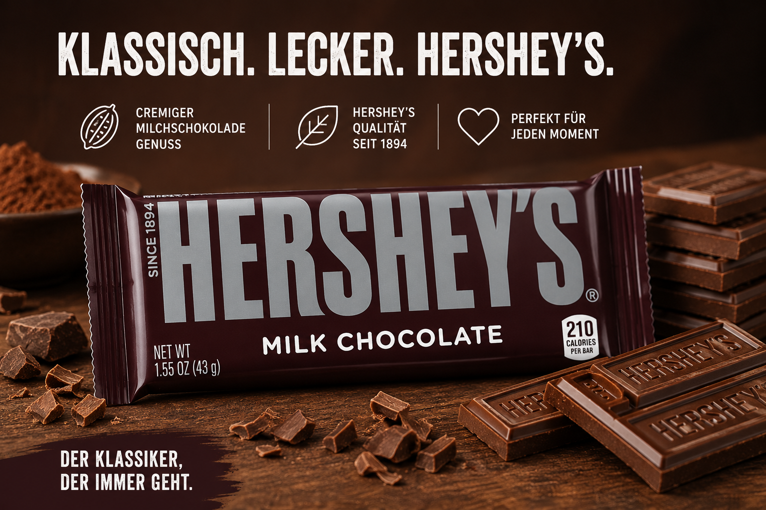 Hershey's - Chocolate Bar "Milk Chocolate" (43 g)