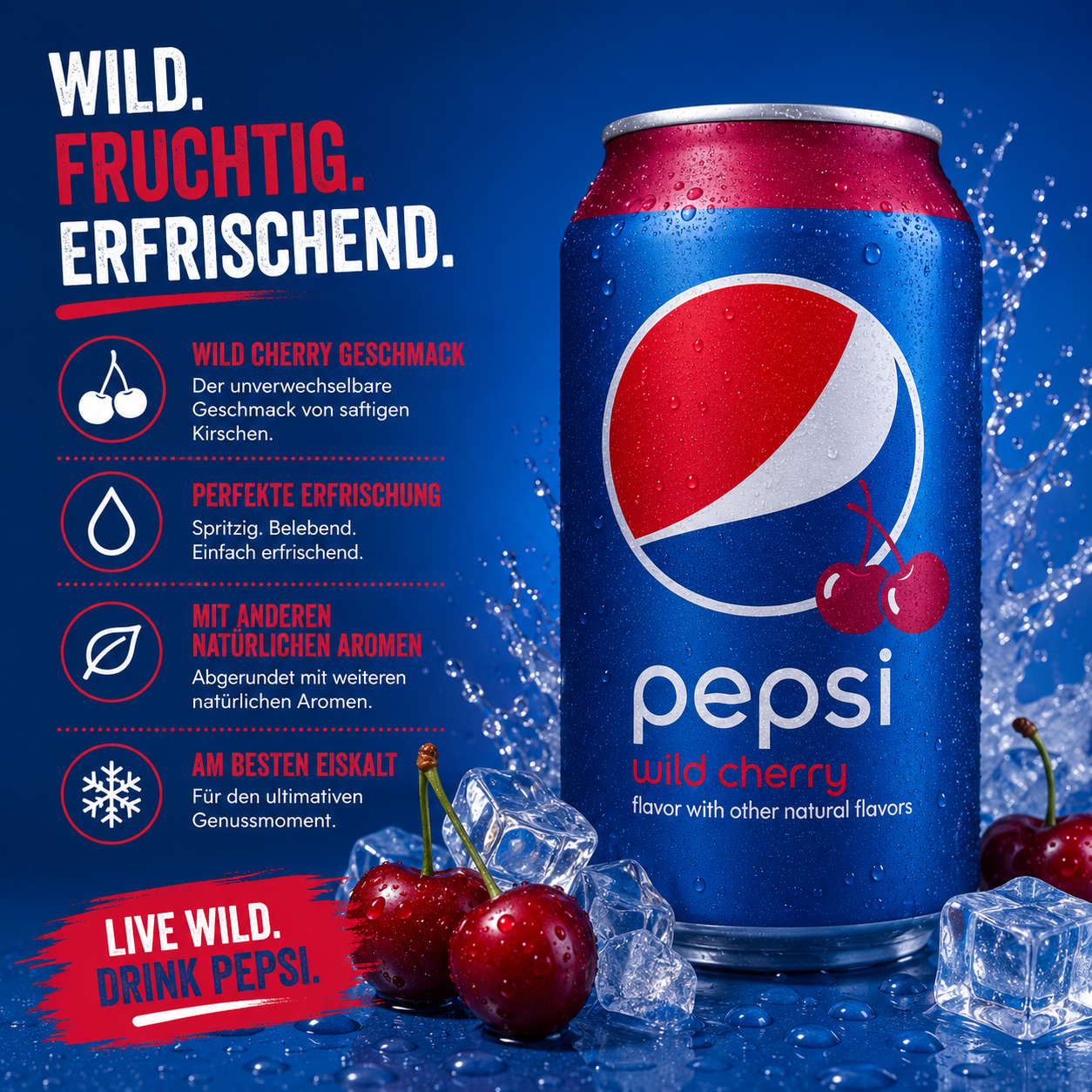 Pepsi Cola - "Wild Cherry" (355 ml)
