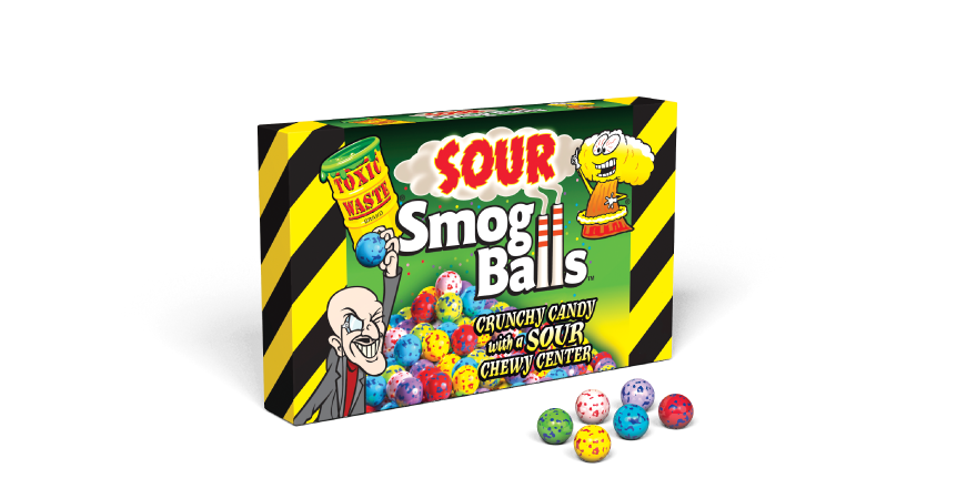 Toxic Waste - Crunchy Candy "Sour Smog Balls" (85 g)
