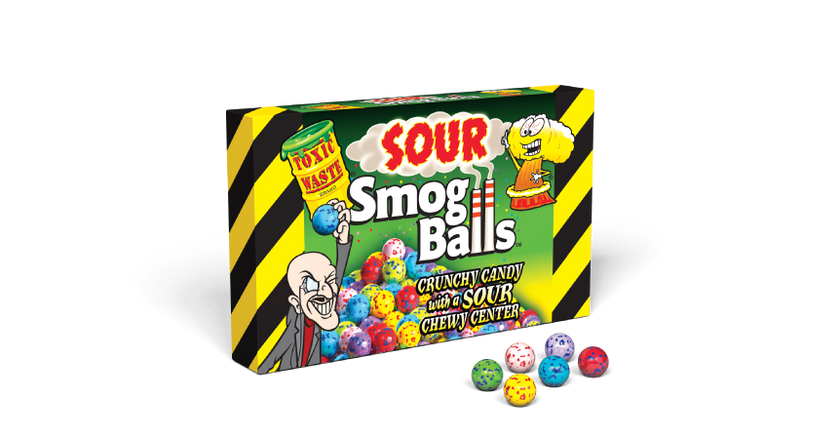 Toxic Waste - Crunchy Candy "Sour Smog Balls" (85 g)