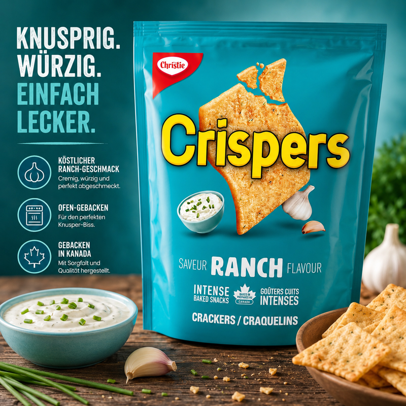 Crispers - Baked Snacks "Ranch" (145 g)