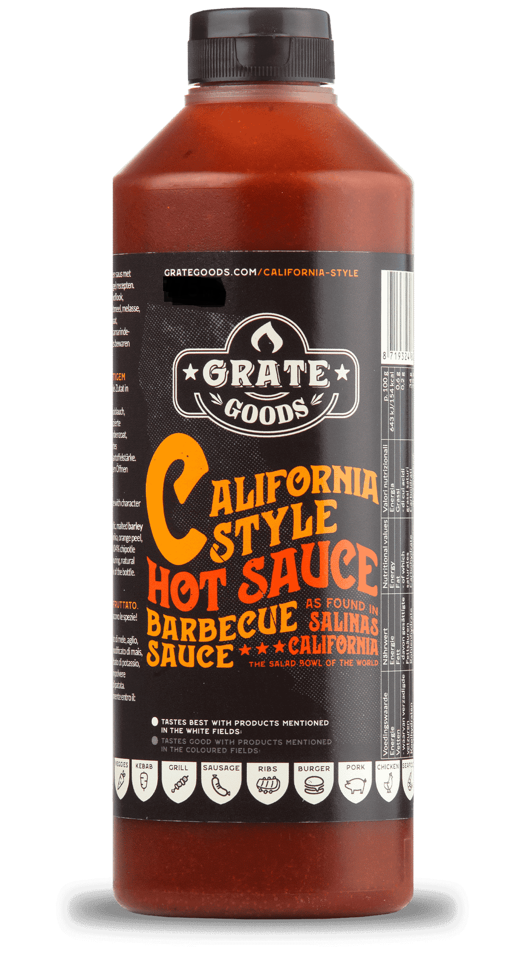 GRATE GOODS - Barbecue Sauce "California Style Hot Sauce" (775 ml)
