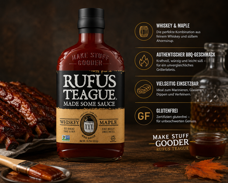 RUFUS TEAGUE - BBQ-Sauce "Whiskey Maple" (454 g)