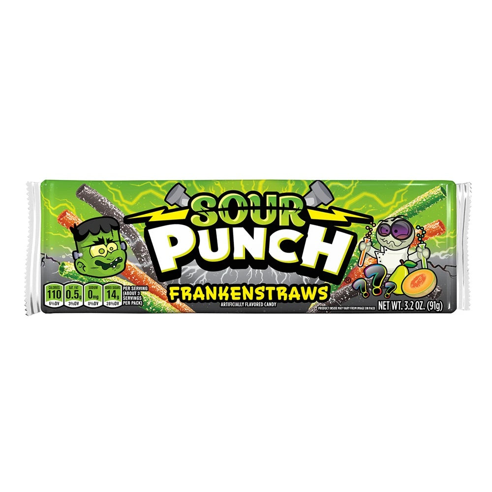 Sour Punch - "FRANKENSTRAWS" (91 g)