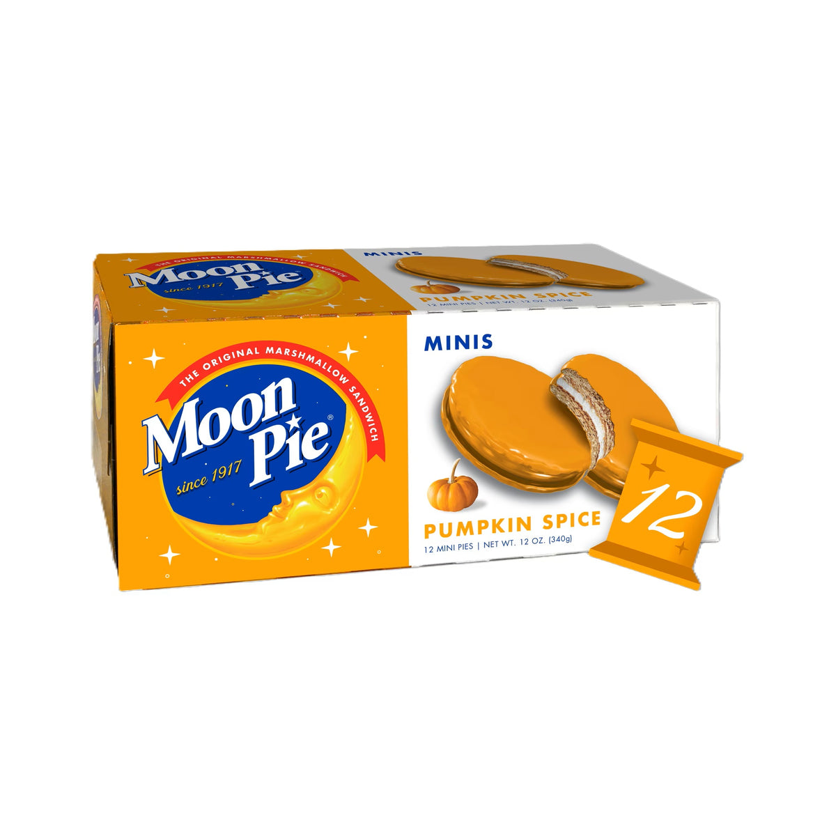 Chattanooga - 12 Mini Moon Pies "Pumpkin Spice" (340 g)