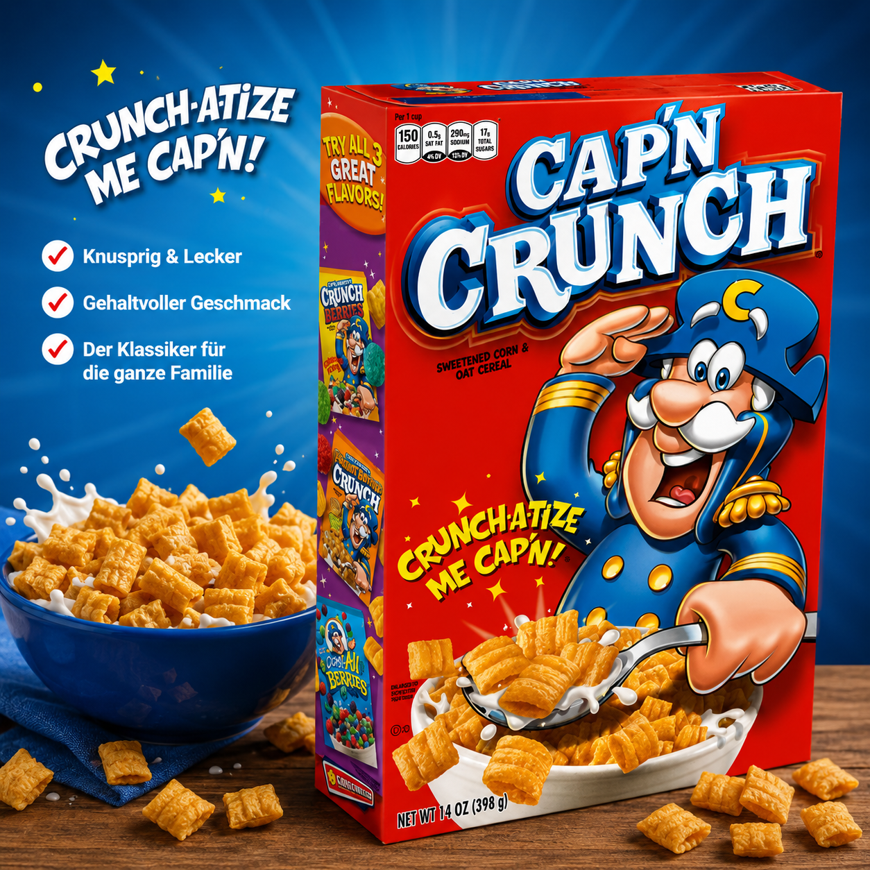 Quaker - Cereal "Cap'n Crunch" (360 g)