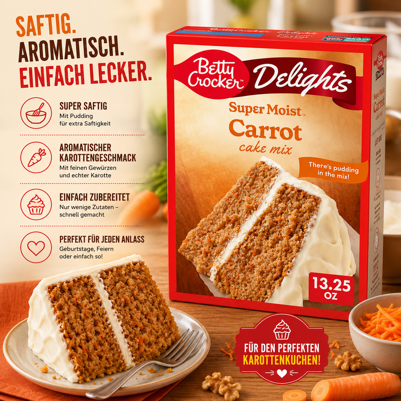 Betty Crocker - Super Moist Cake Mix "Carrot" (375 g)