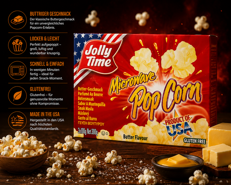 Jolly Time - Microwave Popcorn "Butter" (300 g)