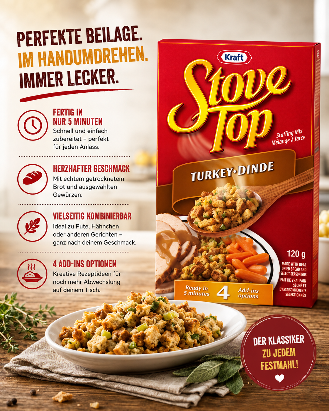 Kraft - Stove Top Stuffing Mix "Turkey" (120 g)