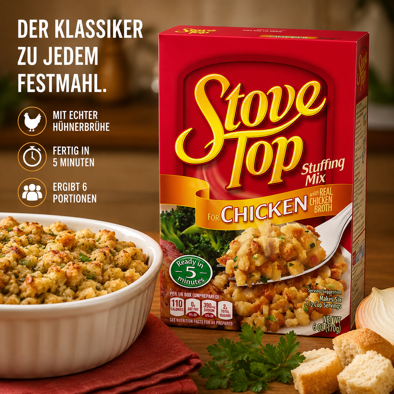 Kraft - Stove Top "Stuffing Mix for Chicken" (170 g)