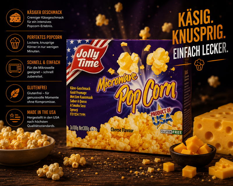 Jolly Time - Microwave Popcorn "Cheese" (300 g)