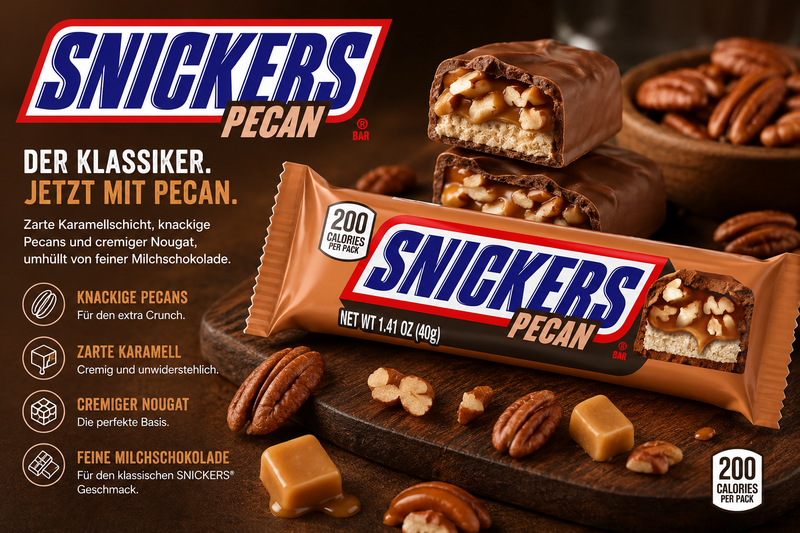 Snickers - Chocolate Bar "Pecan" (40 g)
