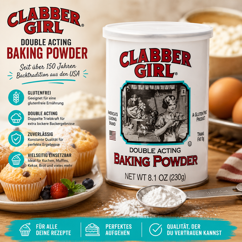 Clabber Girl - Baking Powder "Double Acting" (230 g)
