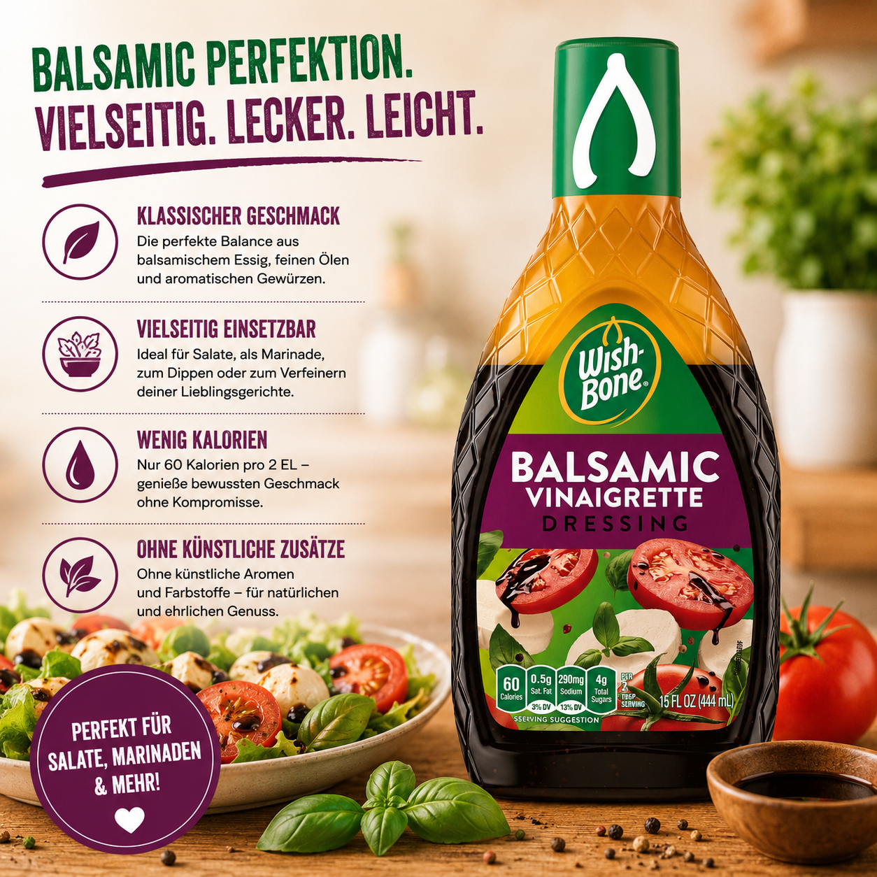 Wish-Bone - Dressing "Balsamic Vinaigrette" (444 ml)