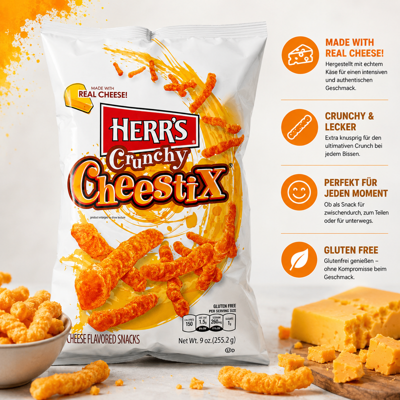 Herr's - Crunchy "Cheestix" (227 g)