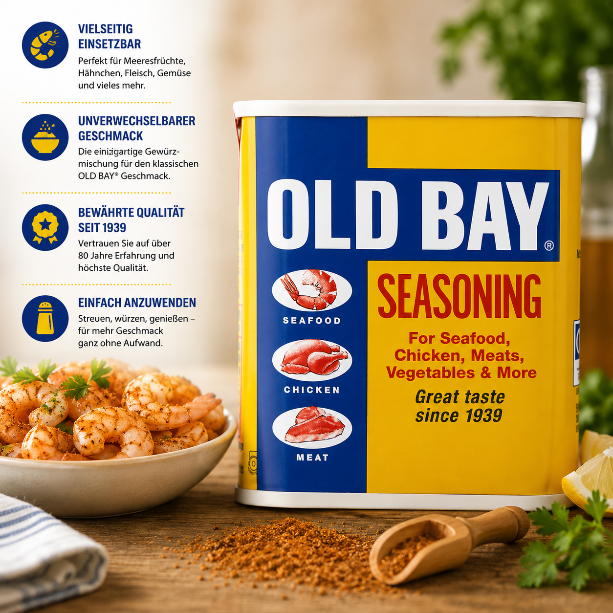 McCormick - Seasoning "Old Bay" (metal can / Metaldose) (75g)