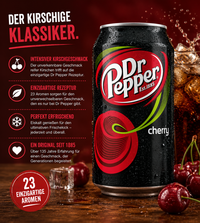 Dr Pepper "Cherry" (355 ml)