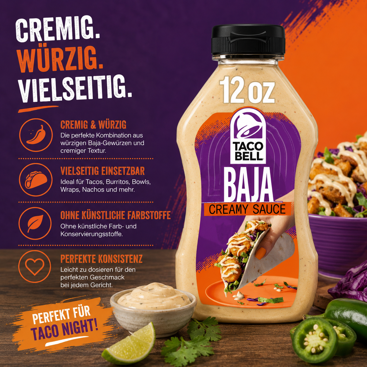 Taco Bell - Creamy Sauce "BAJA" (354 ml)