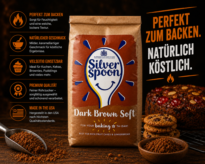 Silver Spoon - Sugar "Dark Brown Soft" (500 g)
