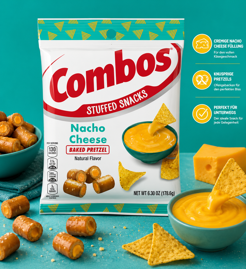 Combos - Stuffed Baked Pretzel "Nacho Cheese" (178,6 g)