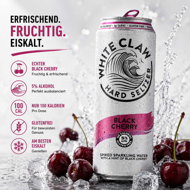WHITE CLAW - Hard Seltzer "BlackCherry" (355 ml)