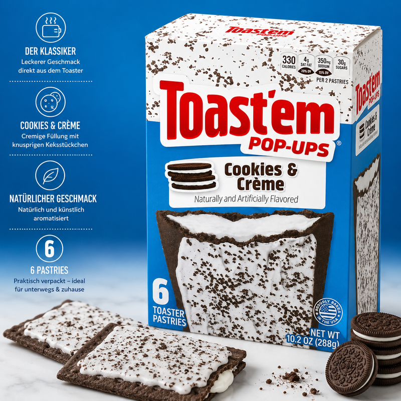 Toast'em - Pop-Ups "Cookies & Creme" (288g)