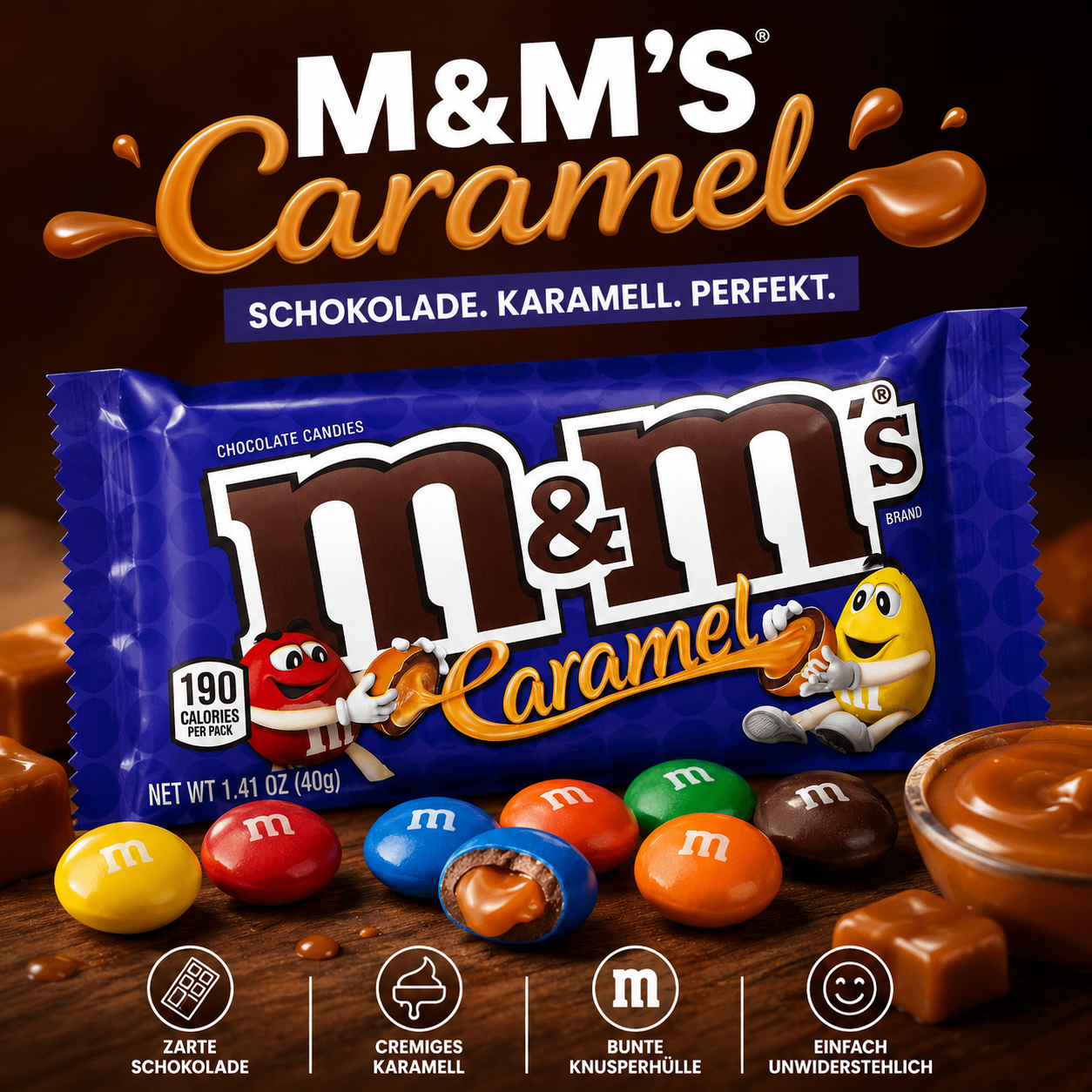 m&m's - Chocolate Candies "Caramel" (40 g)