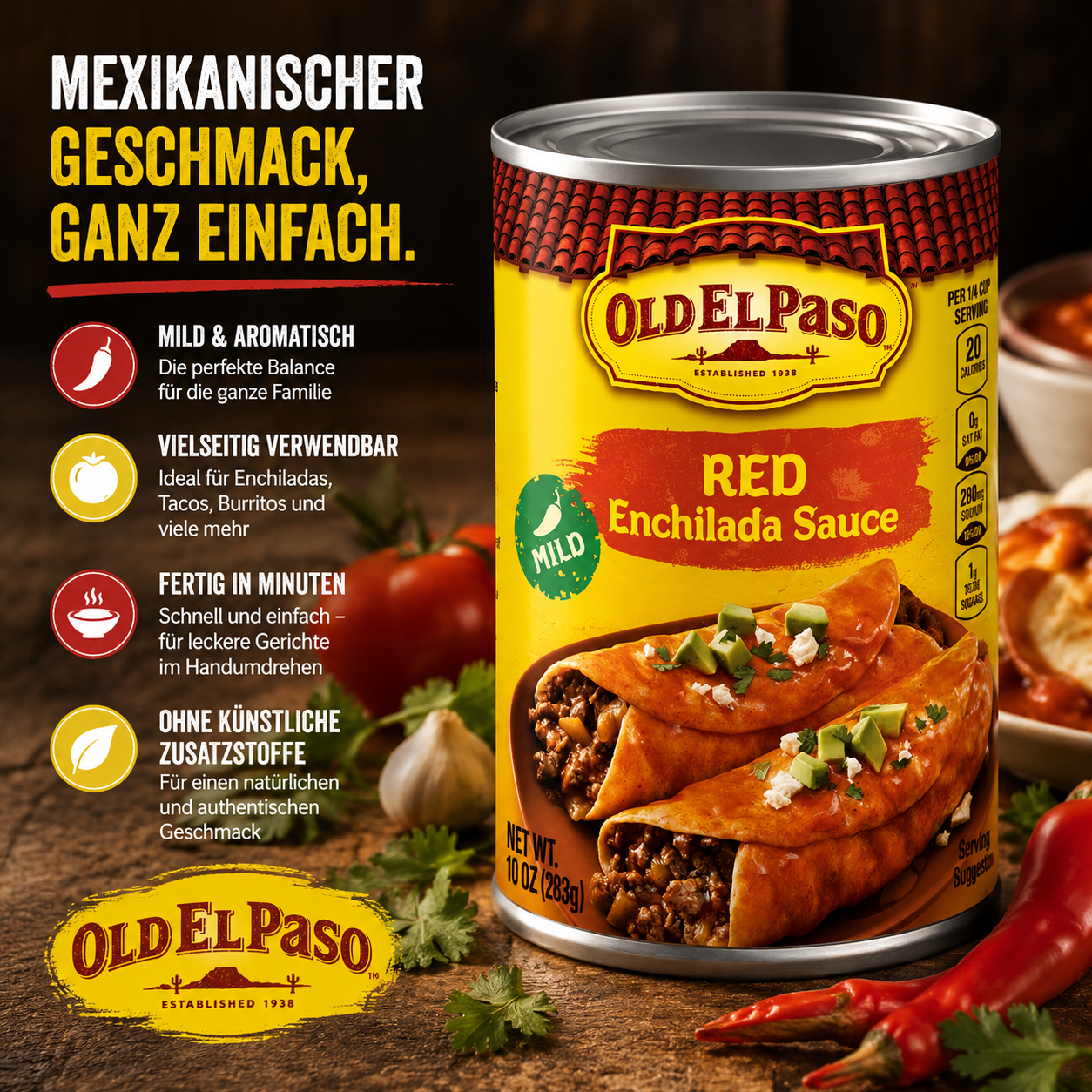 Old El Paso - Red Enchilada Sauce "mild" (283 g)