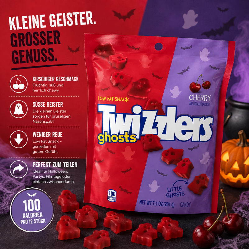 Twizzlers - ghosts "CHERRY" (201 g)