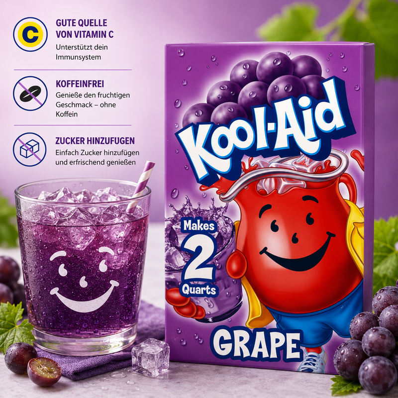 Kool-Aid - Instant Drink Mix - "Grape" (3,9 g)