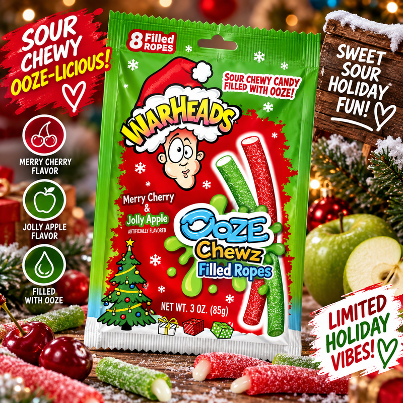 Warheads - Sour Chewy Candy "Ooze Chewz Ropes" (85 g)