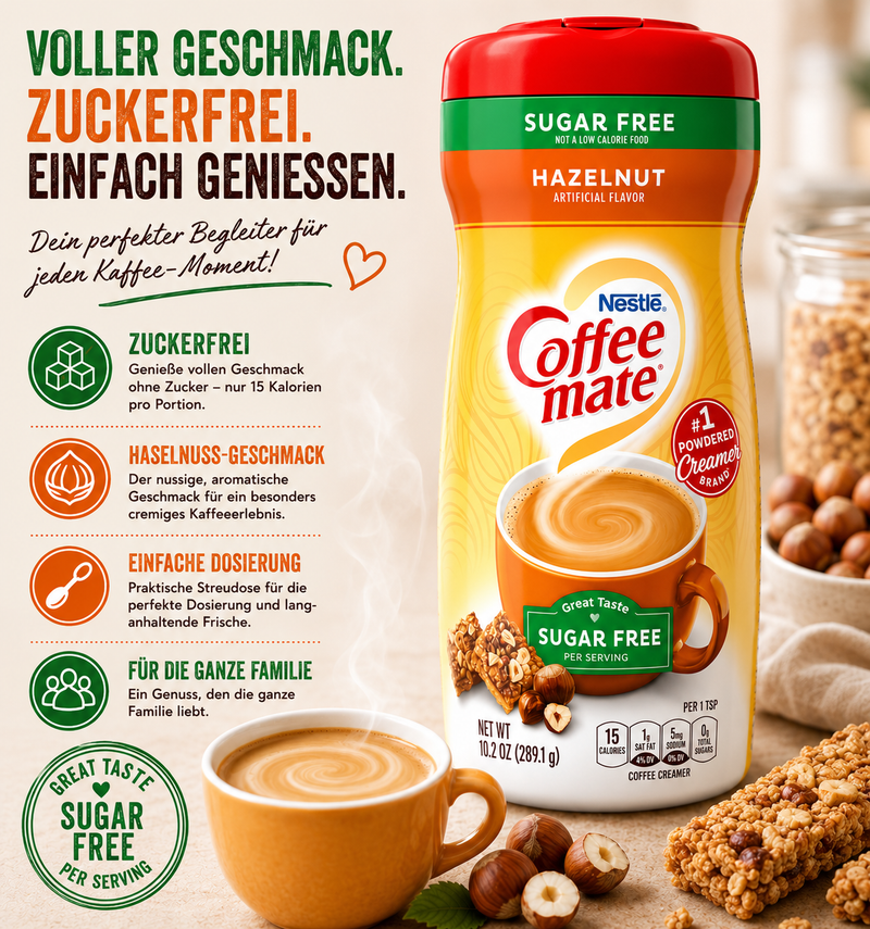 Nestle - Powder Coffee Mate "Hazelnut" Sugar free (289,1 g)