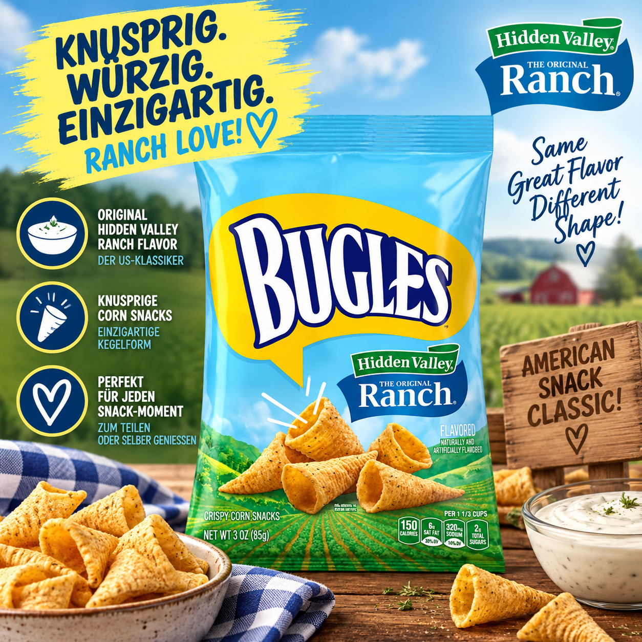 BUGLES - "Hidden Valley The Original Ranch" (85 g)