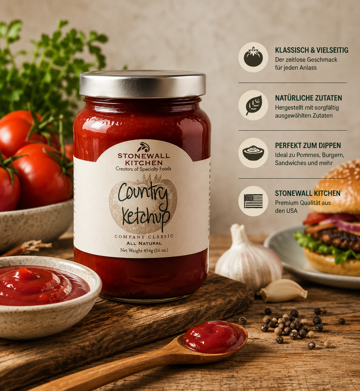 Stonewall Kitchen - "Country Ketchup" (454 g)