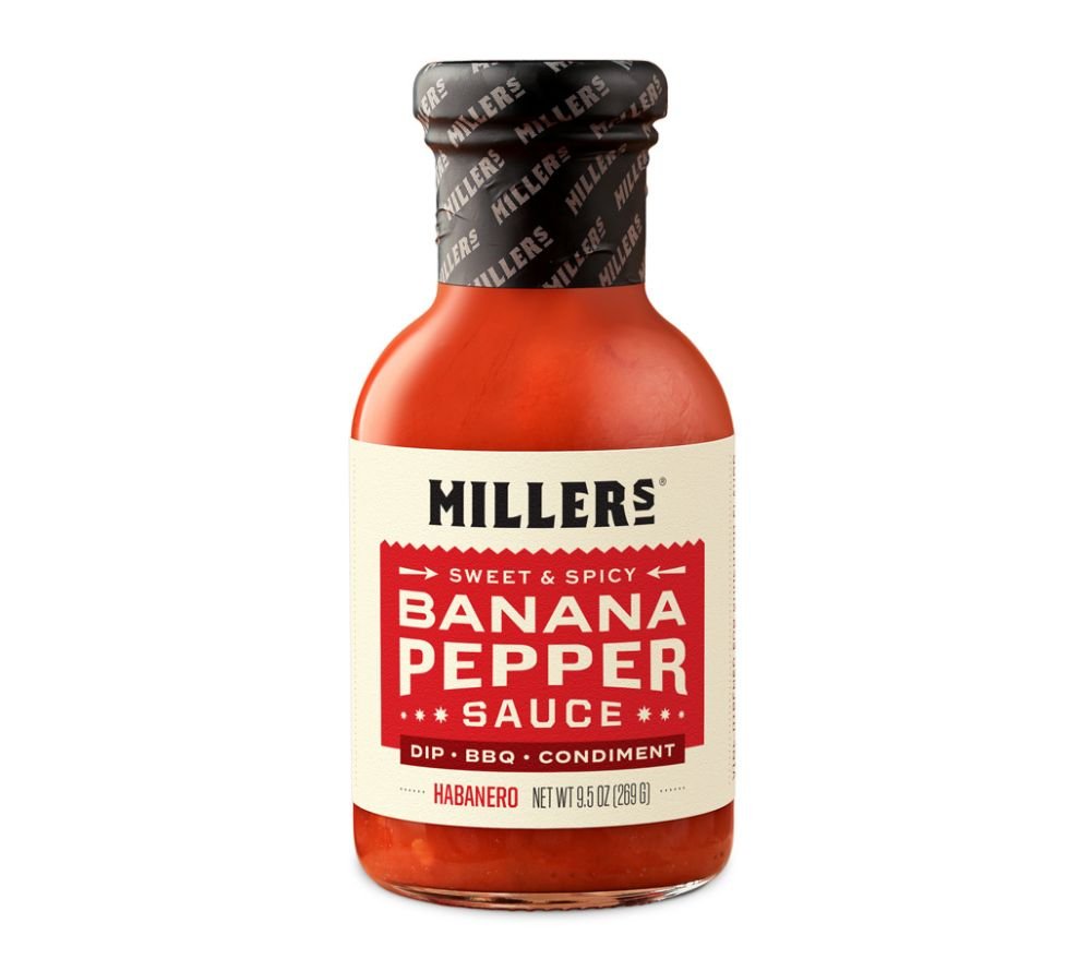 Miller's - Sweet & Spicy "Banana Pepper Sauce HABANERO" (269 g)