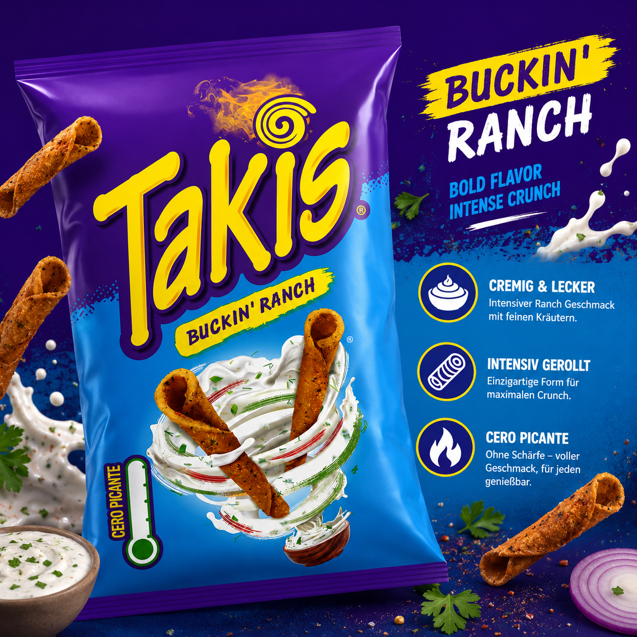 Takis - Tortilla Chips "BUCKIN' RANCH" (100 g)
