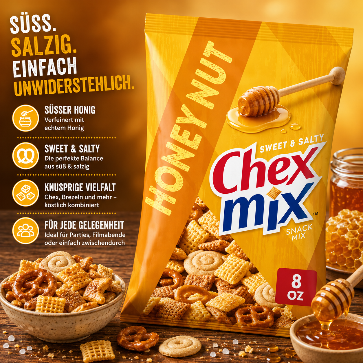 Chex Mix - Snack Mix "Honey Nut" (226g)
