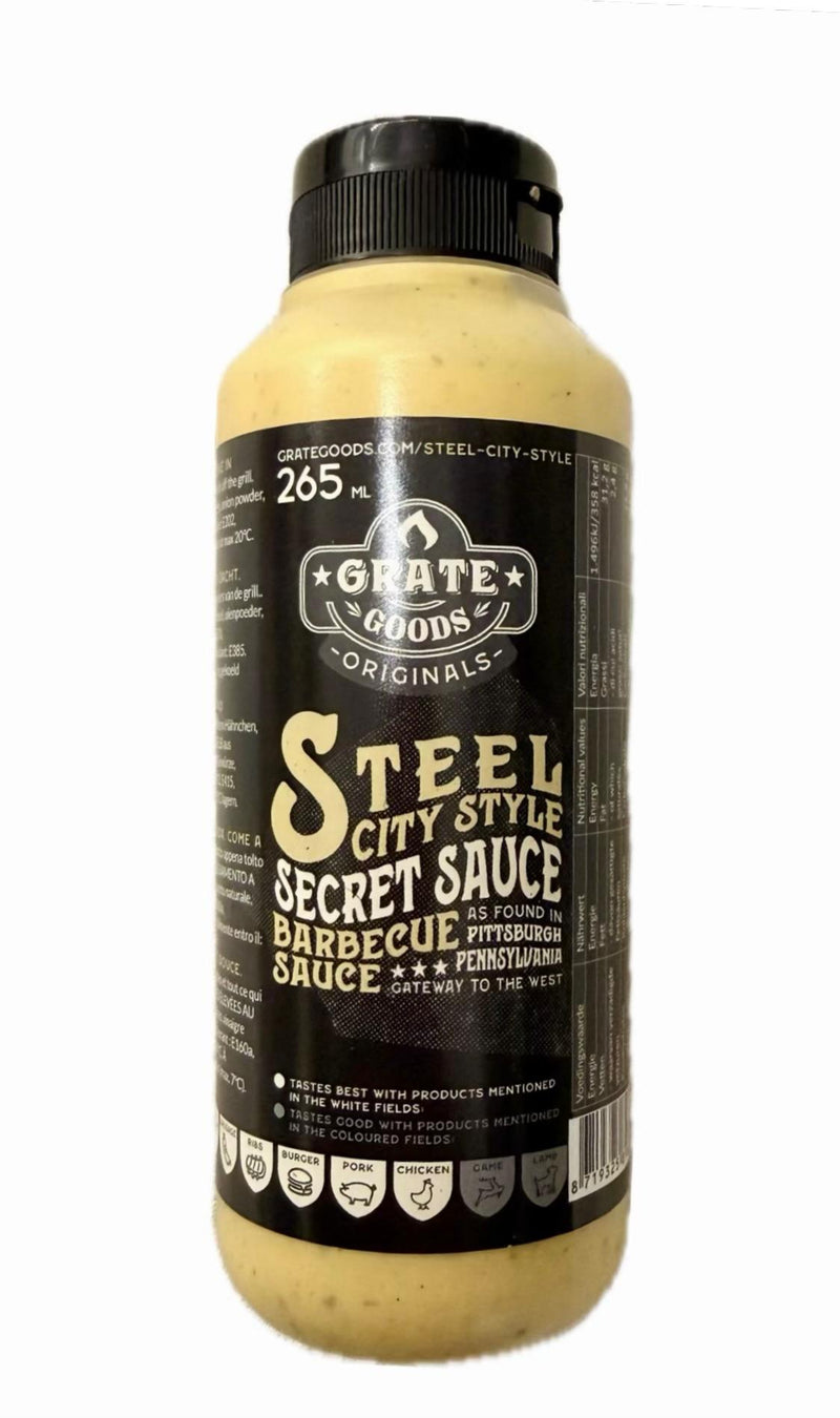 GRATE GOODS - Barbecue Sauce "Steel City Style Secret Sauce" (265 ml)