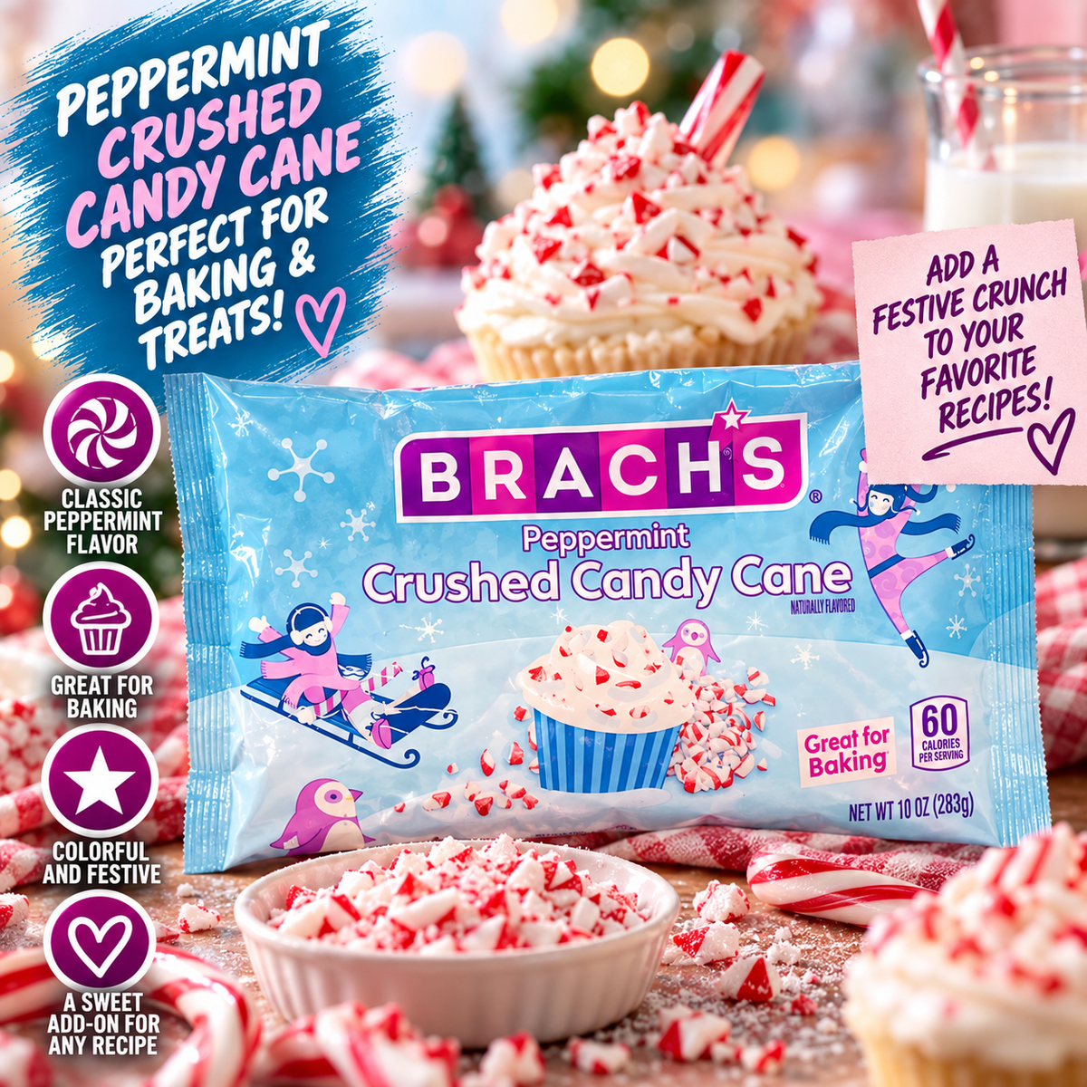 BRACH'S - Peppermint "Crushed Candy Cane" (283 g)