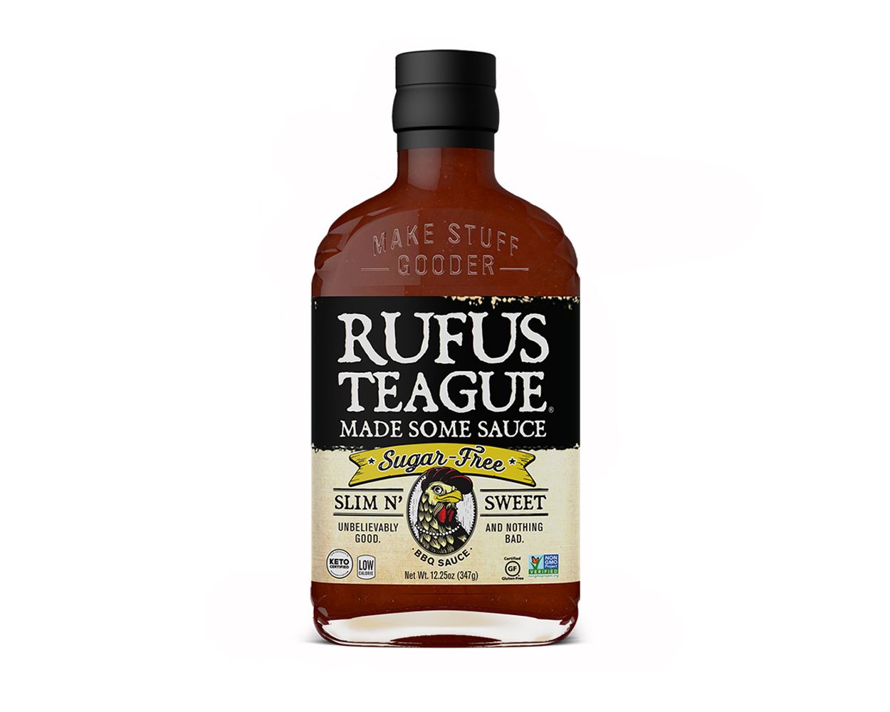 RUFUS TEAGUE - BBQ-Sauce "Slim n' Sweet" Sugar free (347 g)