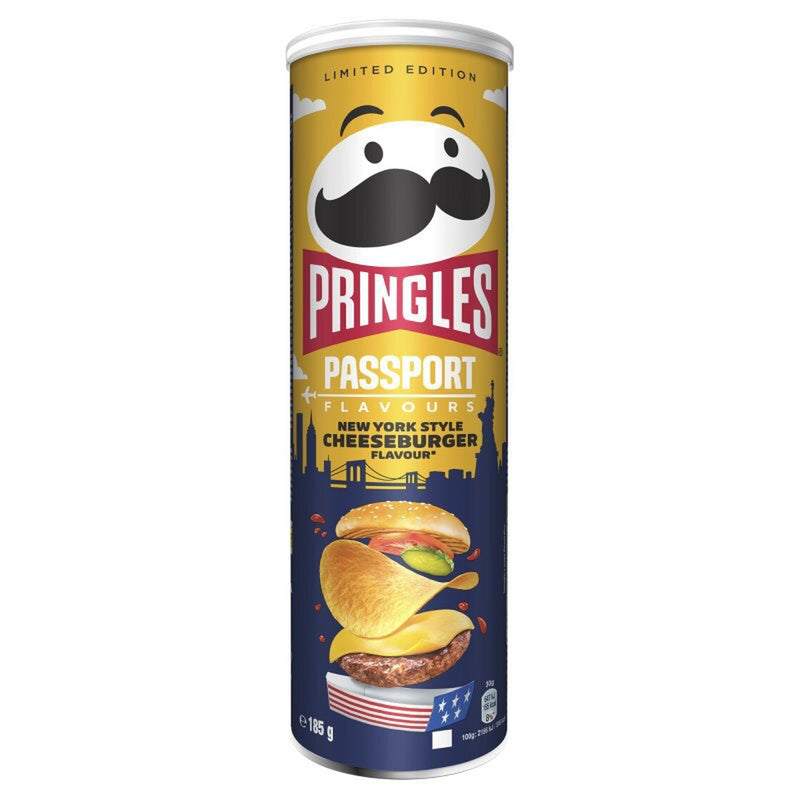Pringles Passport - Potato Chips "New York Style Cheeseburger" (185 g)