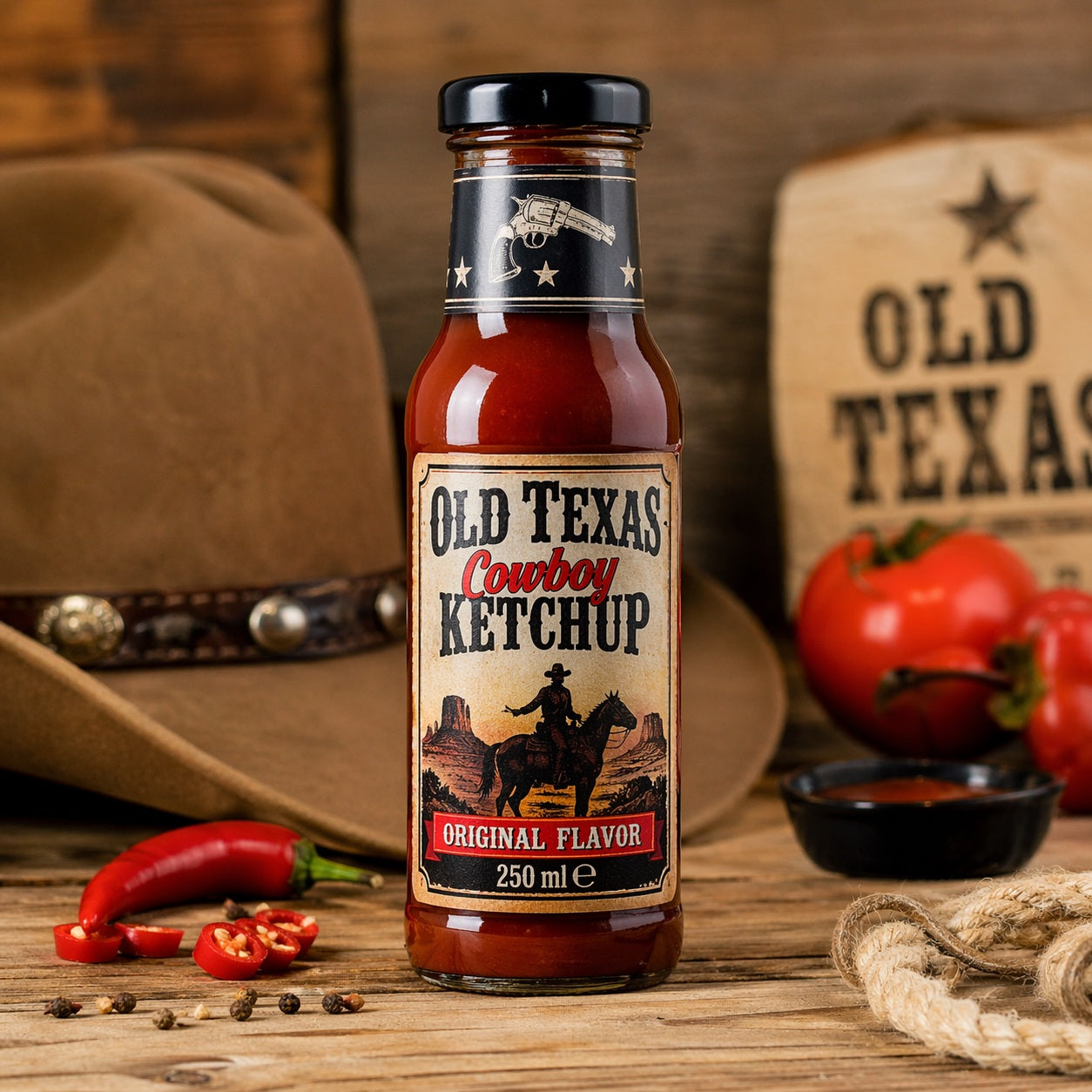 Old Texas - Cowboy Ketchup "Original Flavor" (250 ml)