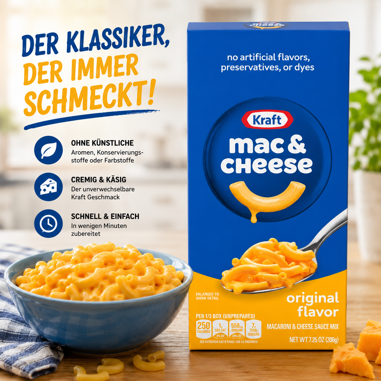 Kraft - "Macaroni & Cheese" (206 g)