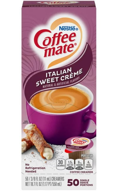 Nestle - Liquid Coffee Mate "Italian Sweet Crème" (50 x 11 ml)
