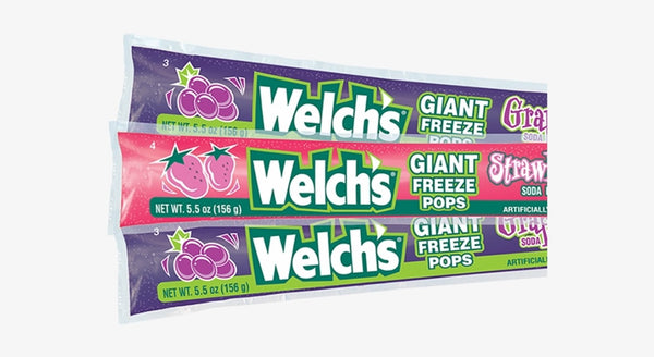 Welch's - Giant Freeze Pops "Grape oder Strawberry" (einzeln 157 g)