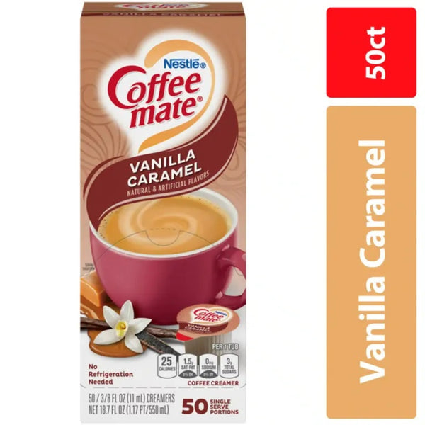 Nestle - Liquid Coffee Mate "Vanilla Caramel" (50 x 11 ml)